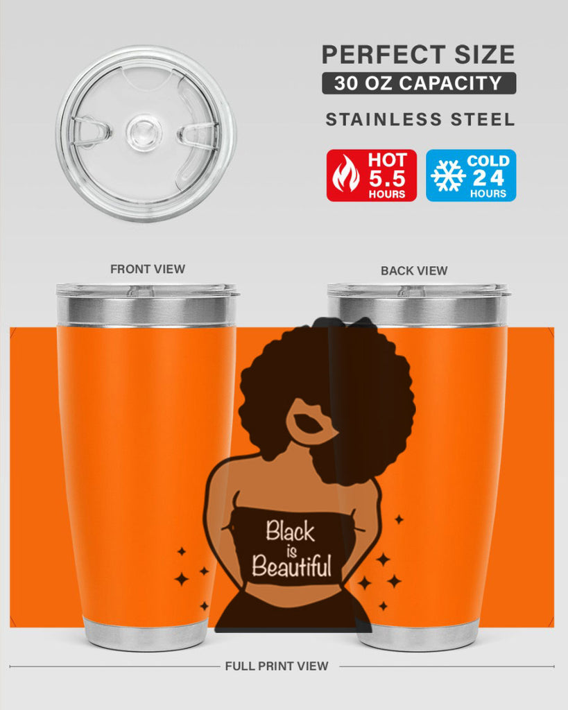 black is beautiful 16#- women-girls- Tumbler