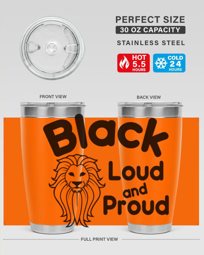 black loud and proud Style 57#- women-girls- Tumbler