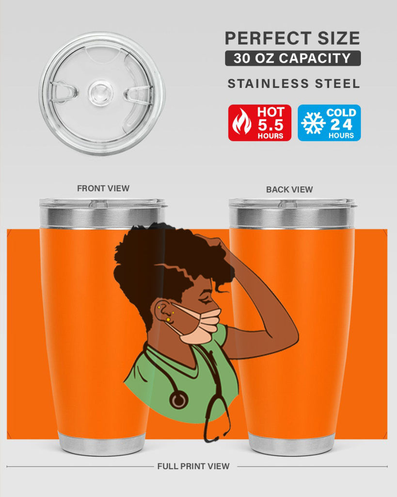 black nurse 2#- women-girls- Tumbler