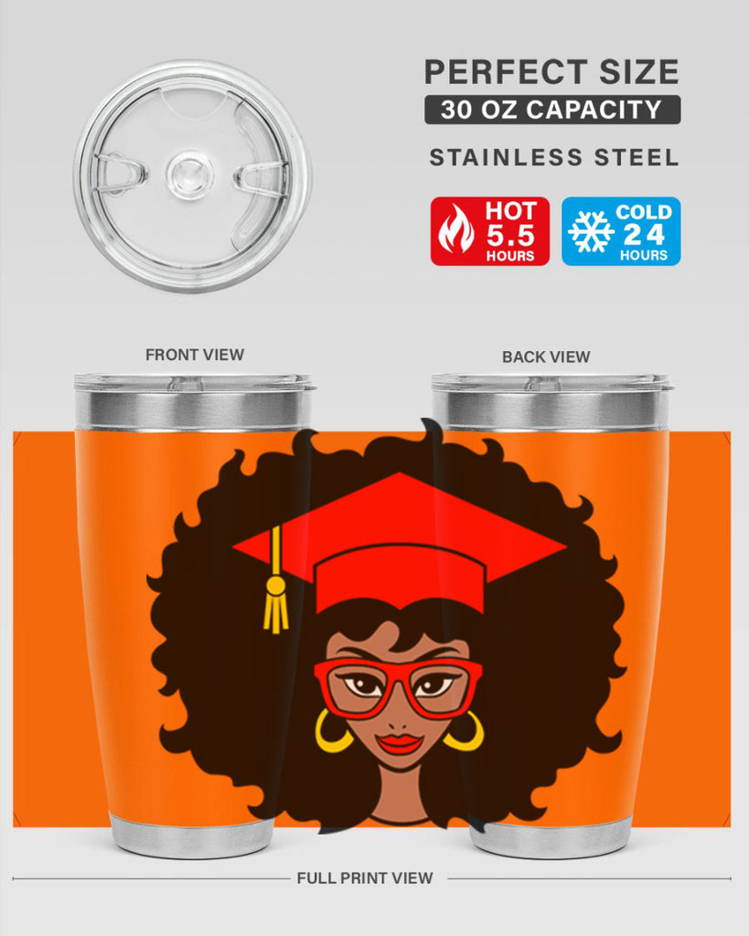 graduation black woman 32#- women-girls- Tumbler