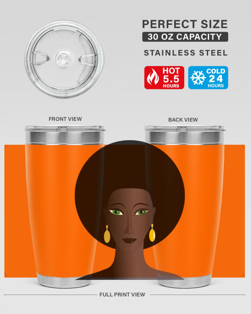 machovka black woman with green eyes 27#- women-girls- Tumbler