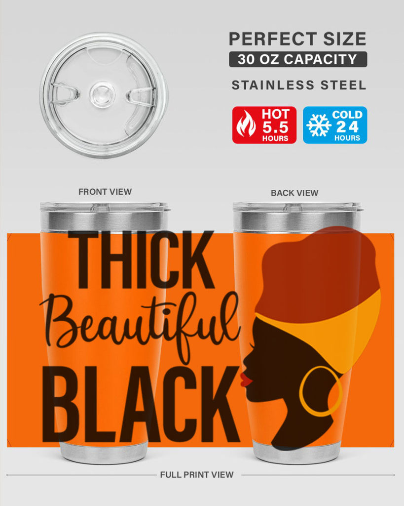 thick beautiful black Style 4#- women-girls- Tumbler