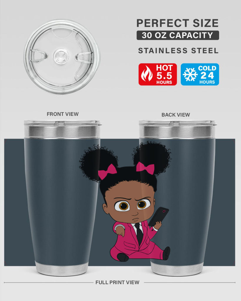 Black girl style 3#- women-girls- Tumbler