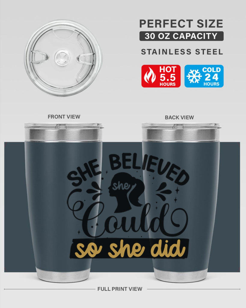She believed she could she did Style 7#- women-girls- Tumbler