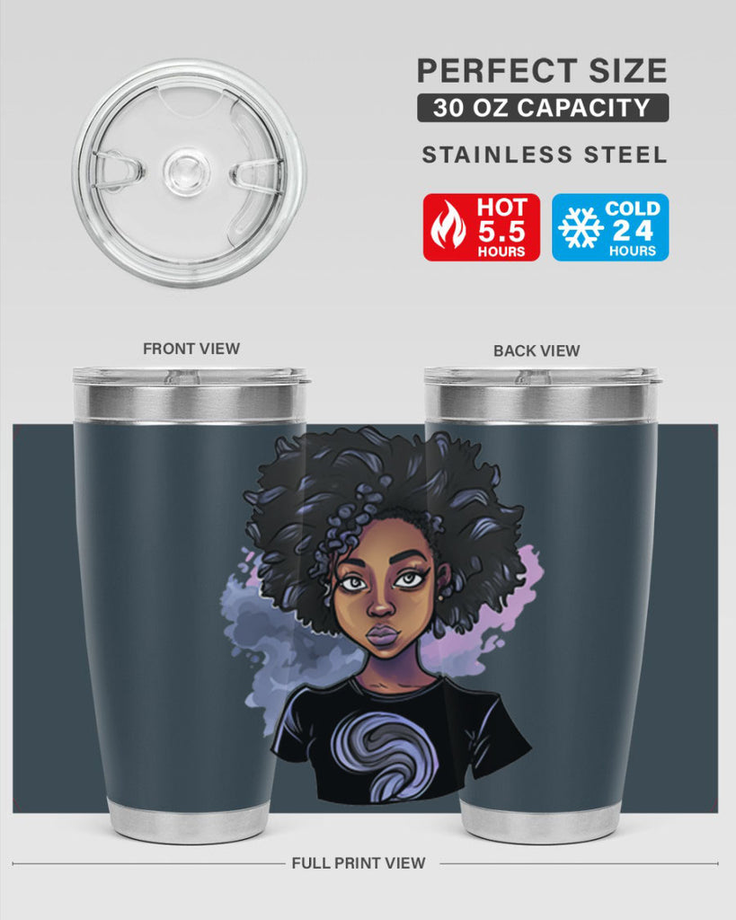 Sparkling Black Girl Design 1#- women-girls- Tumbler