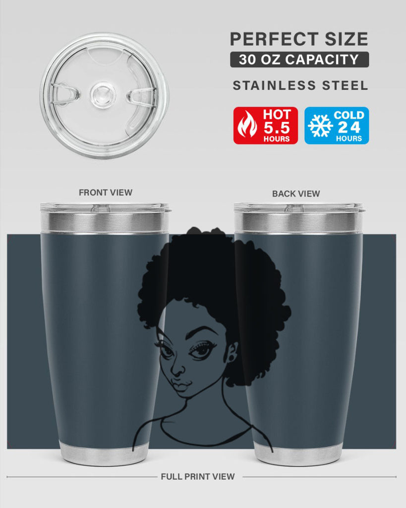 afro woman girl lady 68#- women-girls- Tumbler