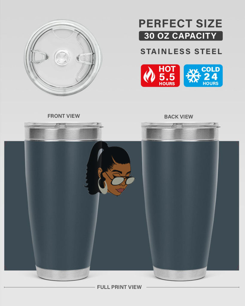 black afro 42#- women-girls- Tumbler