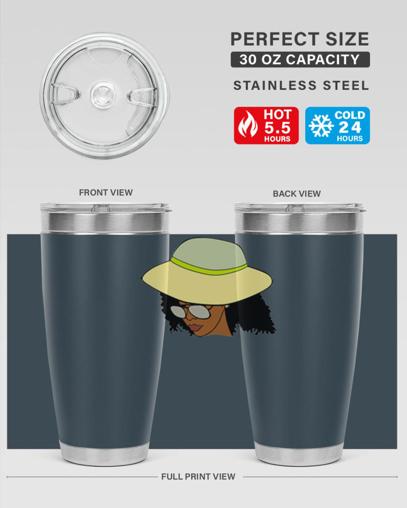 black afro 45#- women-girls- Tumbler