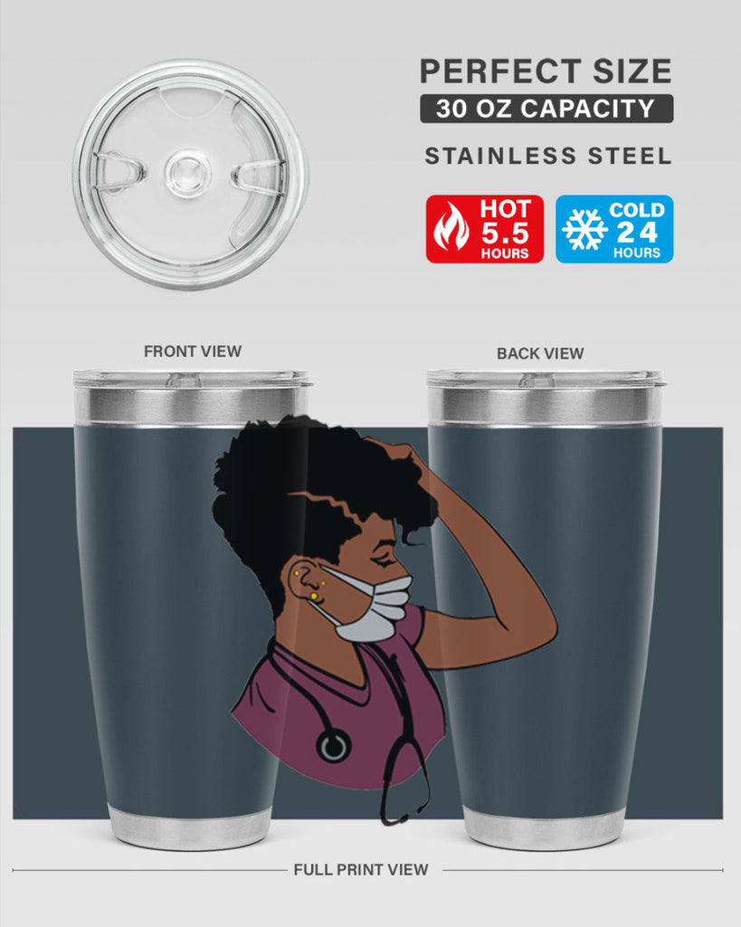 black nurse 1#- women-girls- Tumbler