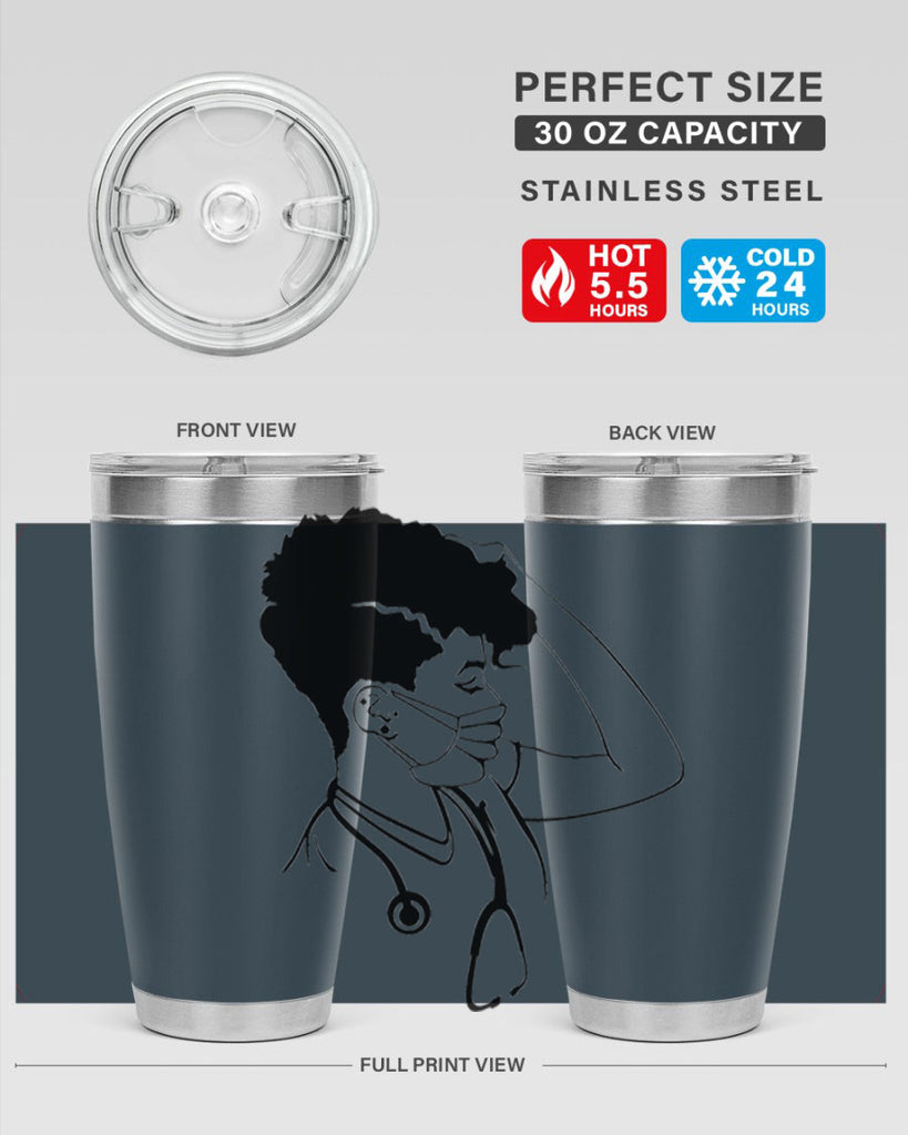 black nurse 3#- women-girls- Tumbler