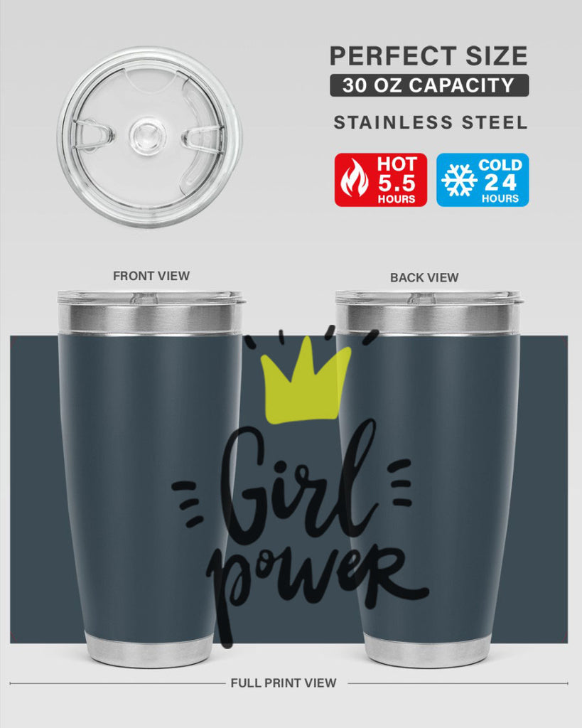 girl power crown 35#- women-girls- Tumbler