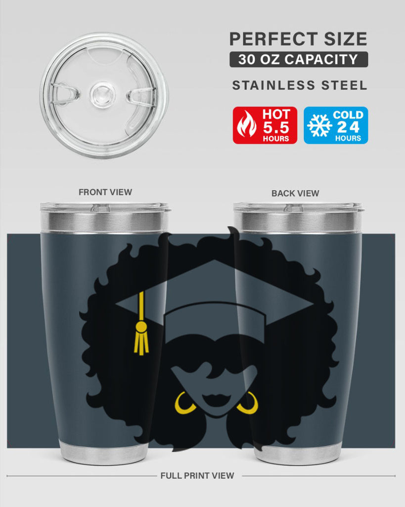 grad black woman 33#- women-girls- Tumbler