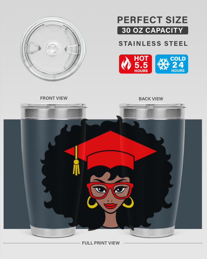 graduation black woman 32#- women-girls- Tumbler