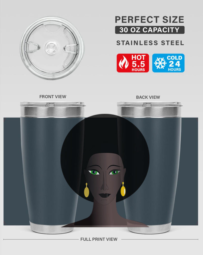 machovka black woman with green eyes 27#- women-girls- Tumbler