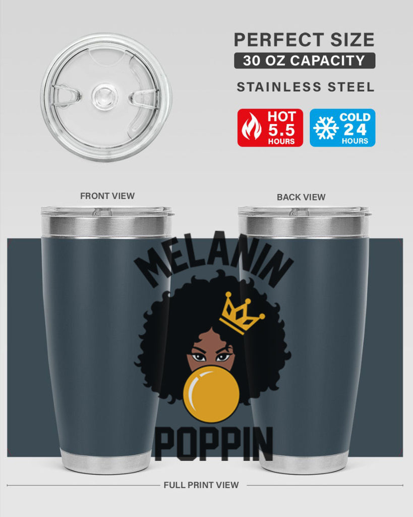 melanin poppin afro girl 25#- women-girls- Tumbler