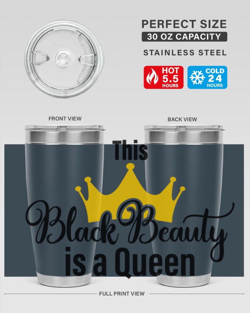 this black beauty is a queen Style 3#- women-girls- Tumbler
