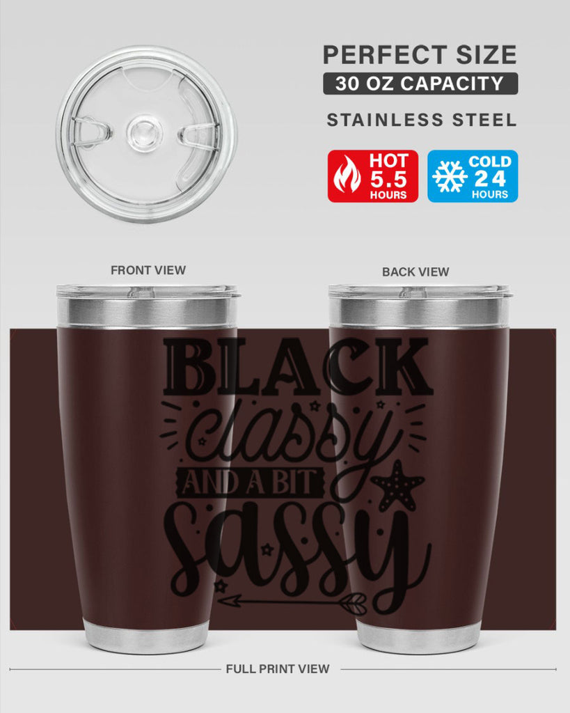 Black classy and a bit sassy Style 61#- women-girls- Tumbler