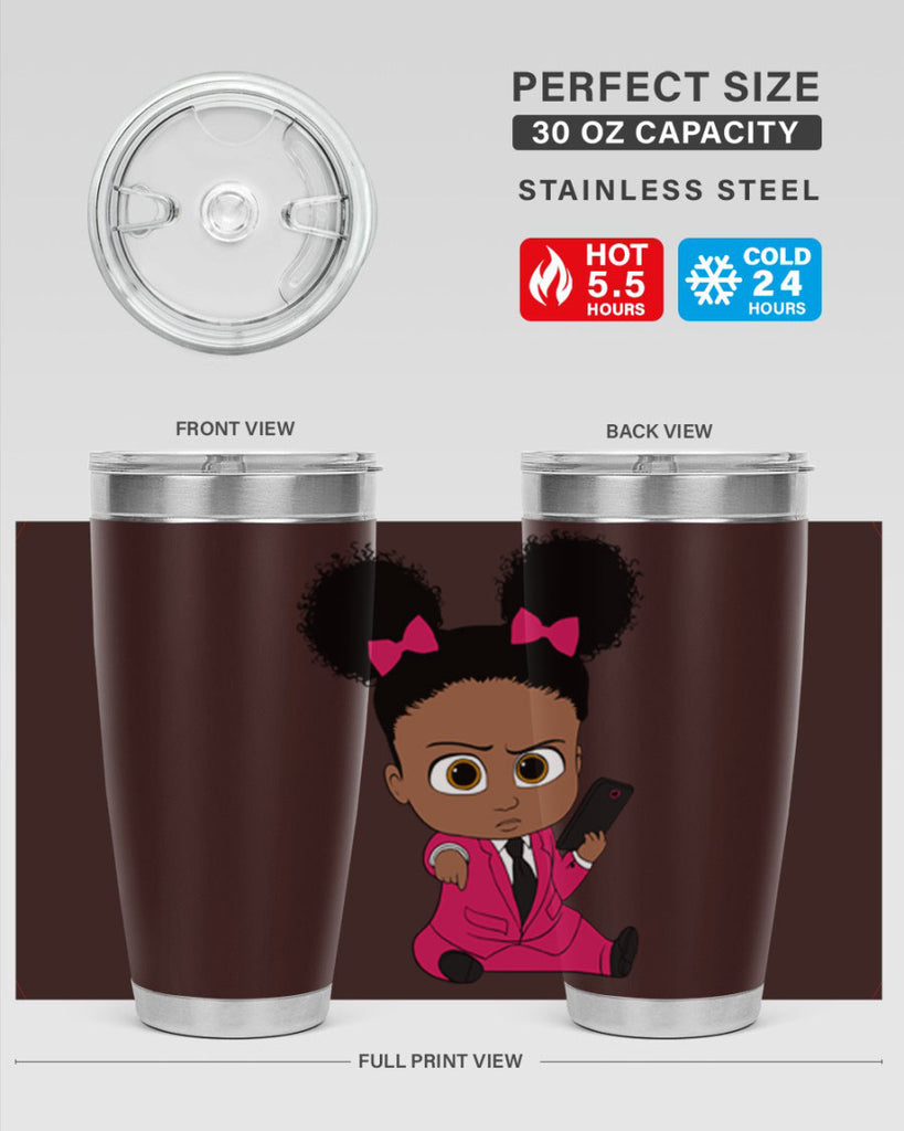 Black girl style 3#- women-girls- Tumbler
