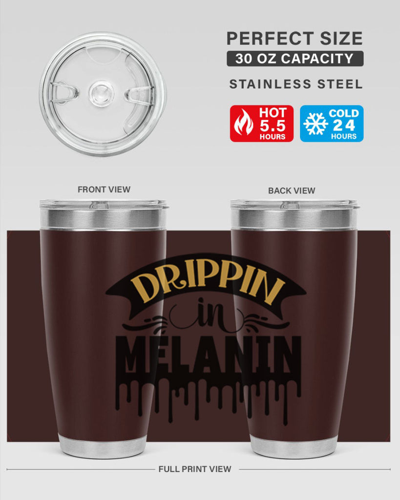 Drippin in melanin Style 41#- women-girls- Tumbler