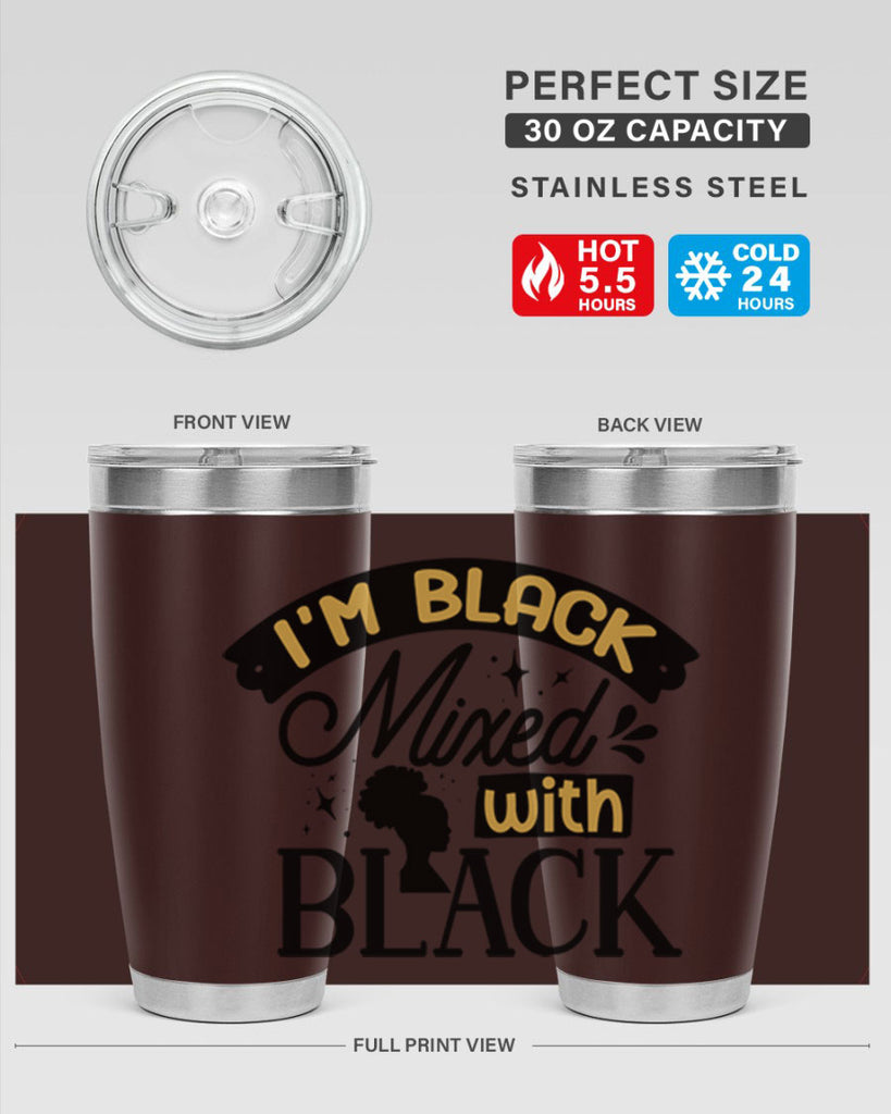 Im black mixed with black Style 30#- women-girls- Tumbler