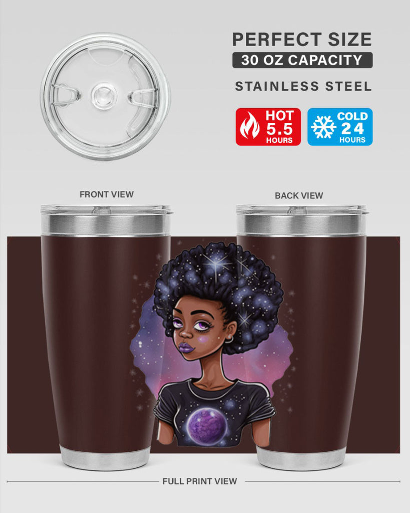 Sparkling Black Girl Design 11#- women-girls- Tumbler
