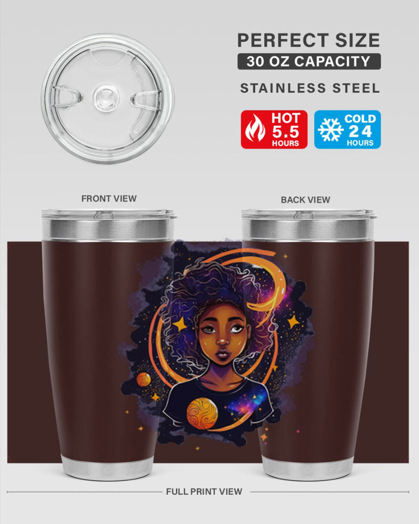Sparkling Black Girl Design 19#- women-girls- Tumbler