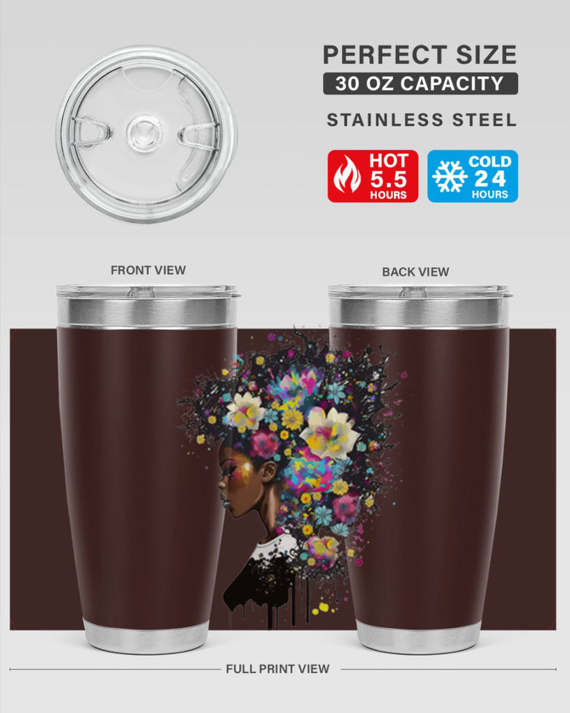 Sparkling Black Girl Design 2#- women-girls- Tumbler
