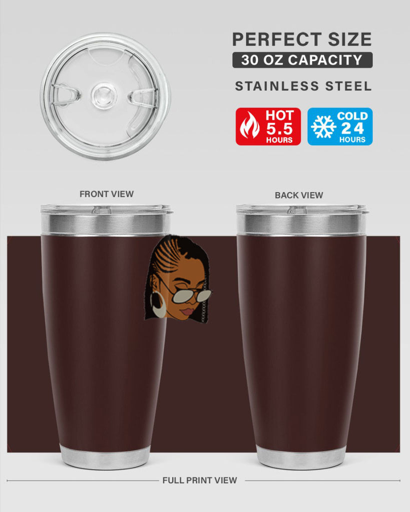 black afro 39#- women-girls- Tumbler