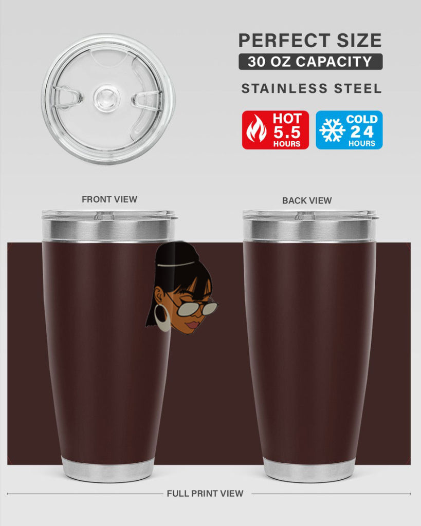 black afro 40#- women-girls- Tumbler