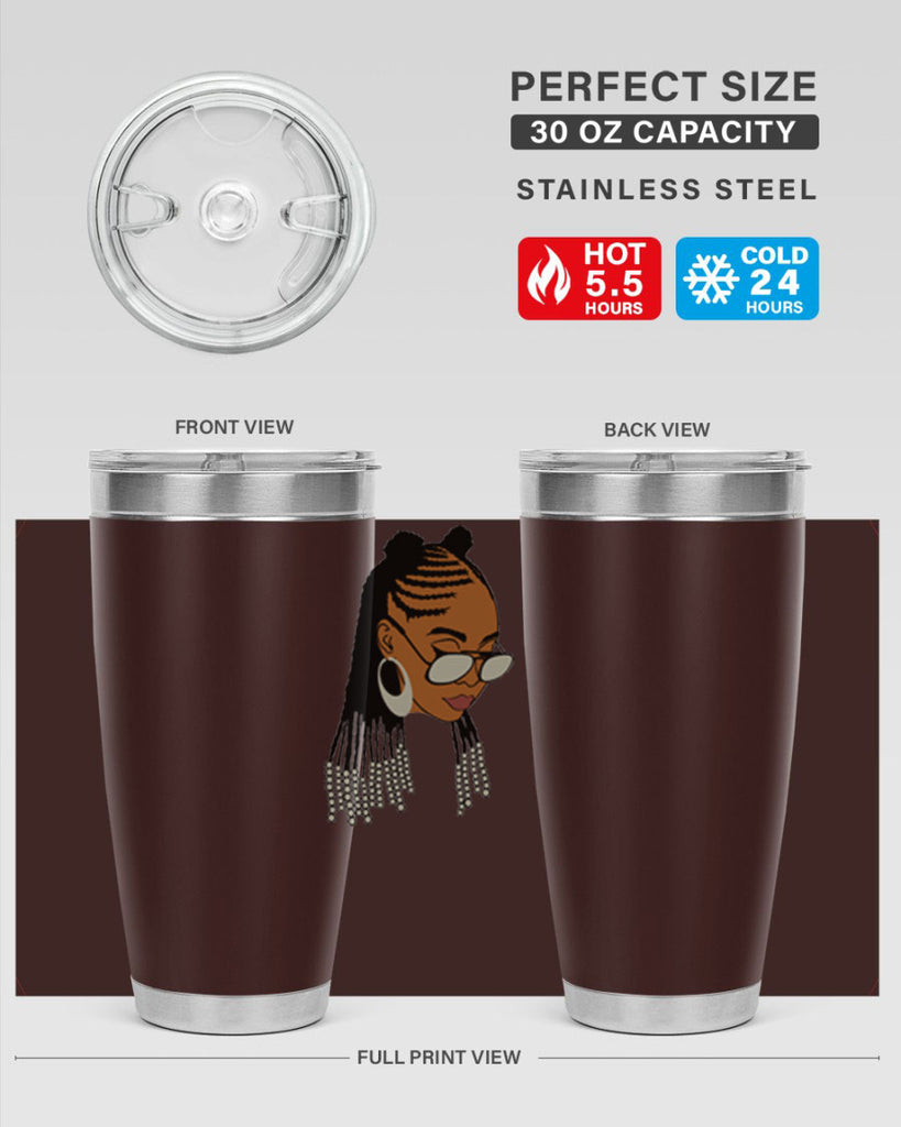 black afro 43#- women-girls- Tumbler