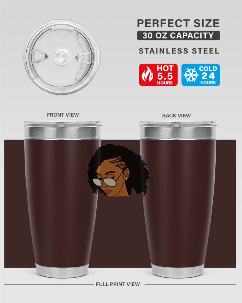 black afro 47#- women-girls- Tumbler