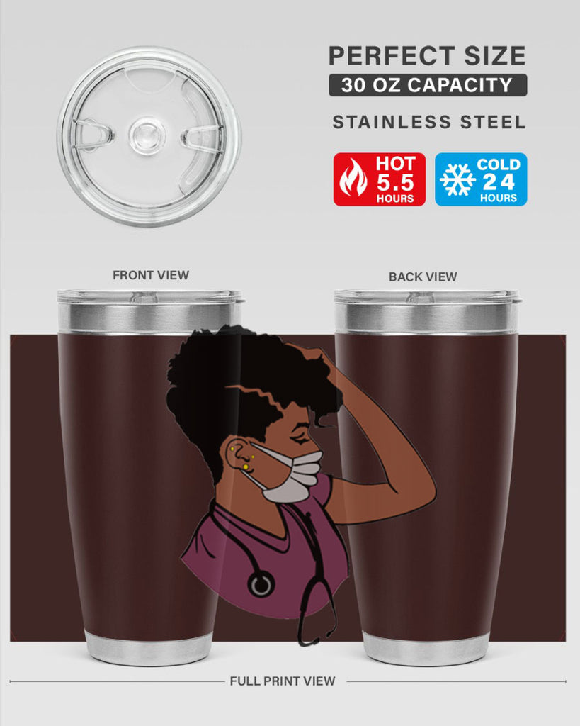 black nurse 1#- women-girls- Tumbler