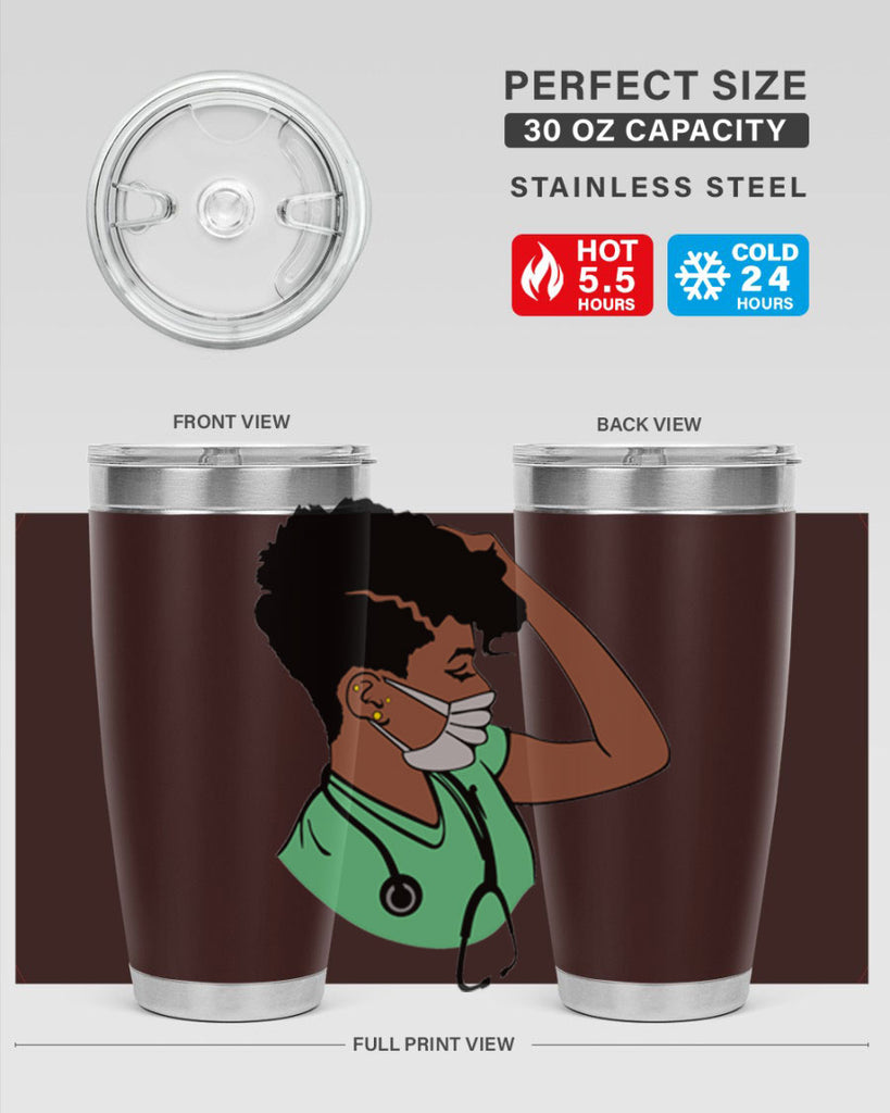 black nurse 2#- women-girls- Tumbler