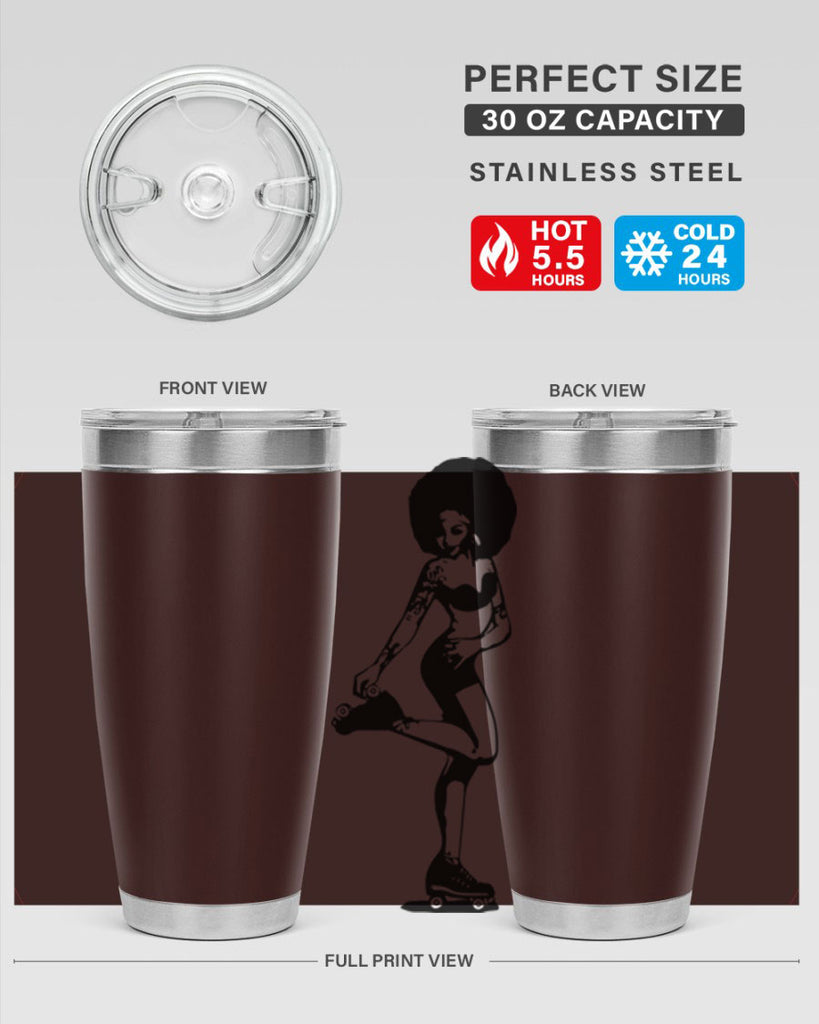 black women - queen 62#- women-girls- Tumbler