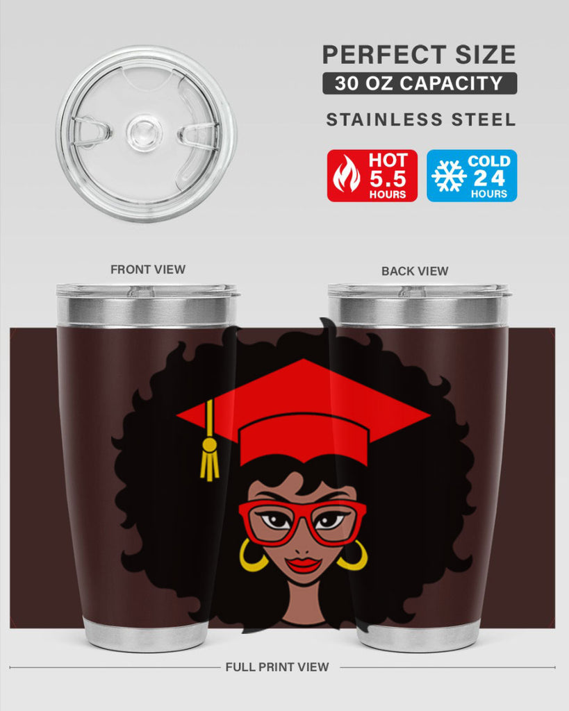 graduation black woman 32#- women-girls- Tumbler
