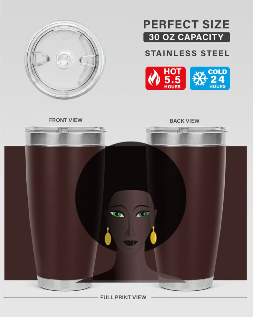 machovka black woman with green eyes 27#- women-girls- Tumbler