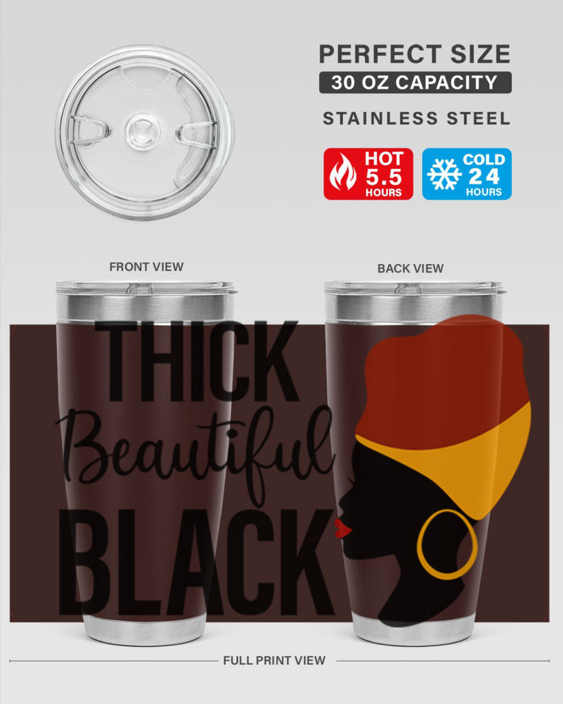 thick beautiful black Style 4#- women-girls- Tumbler