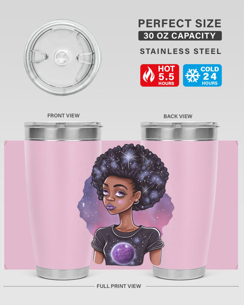 Sparkling Black Girl Design 11#- women-girls- Tumbler