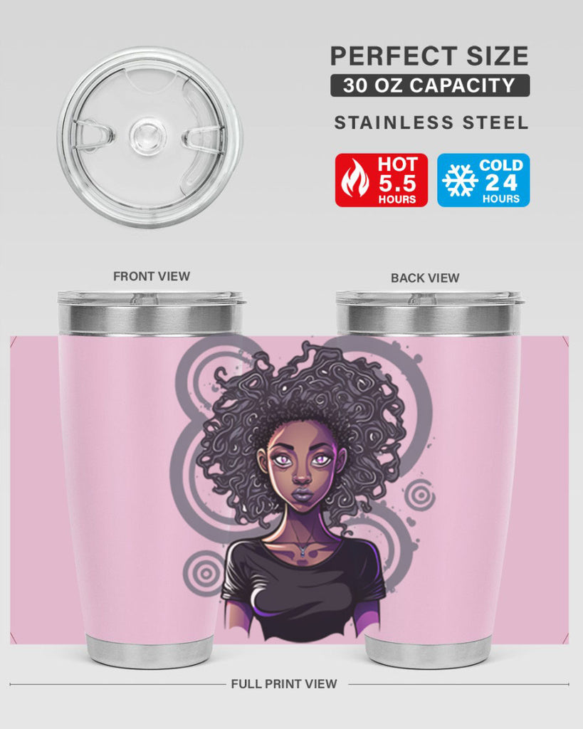 Sparkling Black Girl Design 14#- women-girls- Tumbler