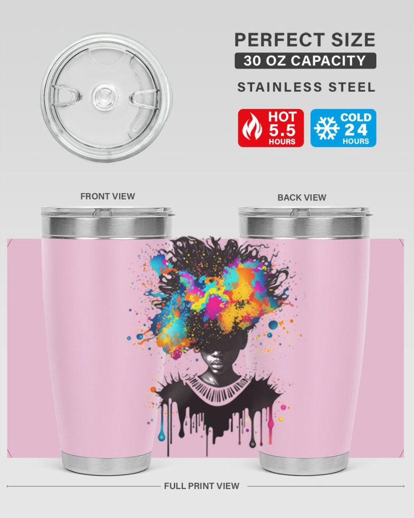 Sparkling Black Girl Design 16#- women-girls- Tumbler