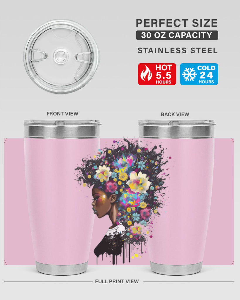 Sparkling Black Girl Design 2#- women-girls- Tumbler