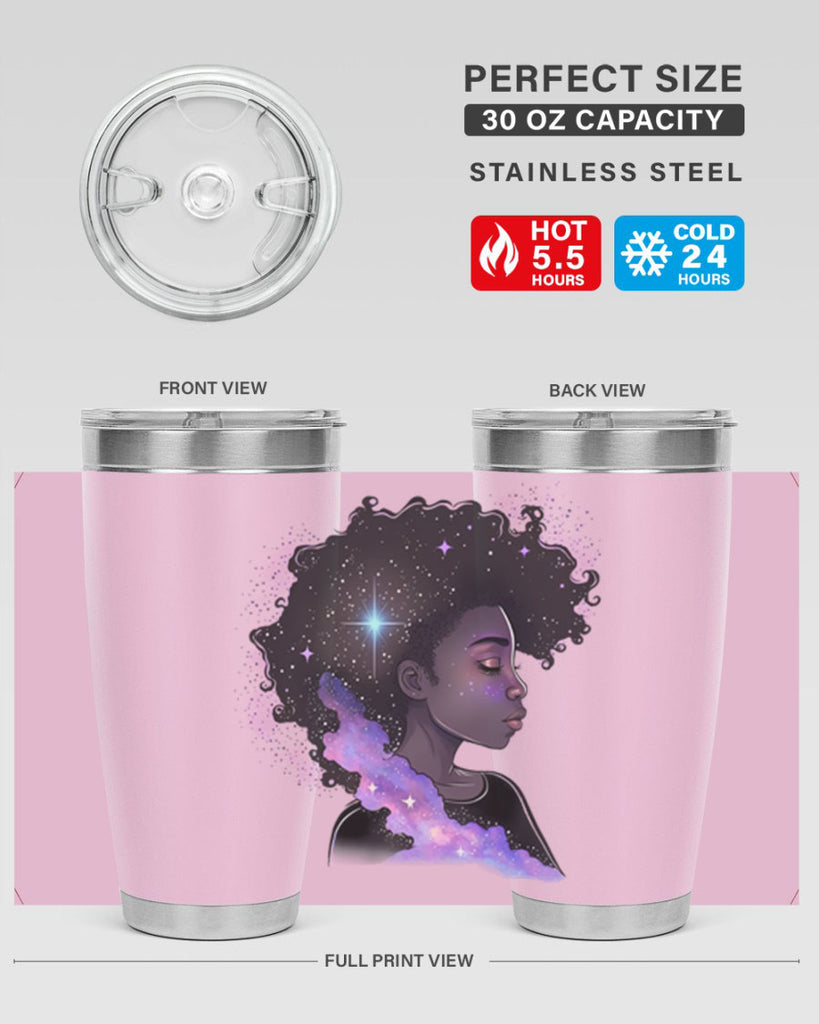 Sparkling Black Girl Design 4#- women-girls- Tumbler