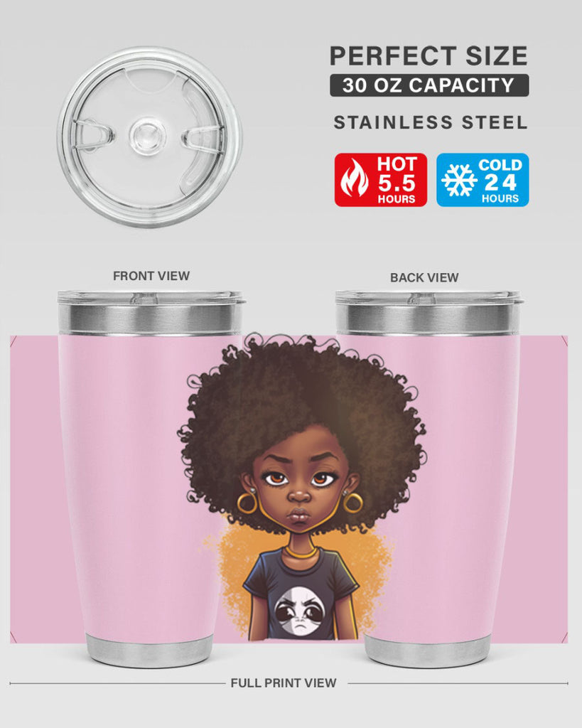 Sparkling Black Girl Design 8#- women-girls- Tumbler