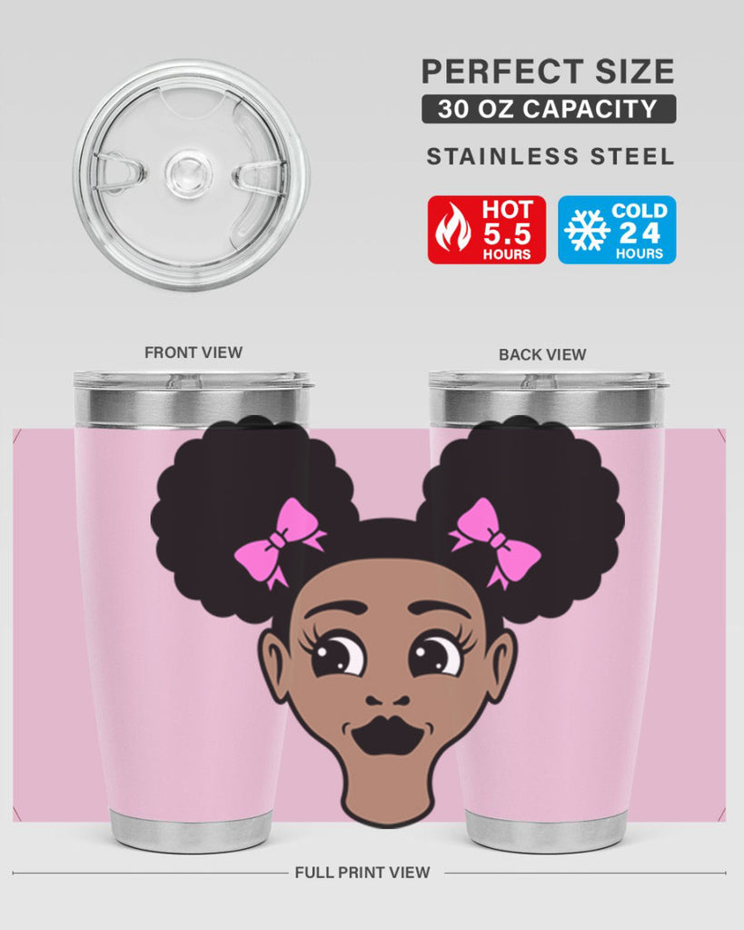 afro puffs girl 76#- women-girls- Tumbler
