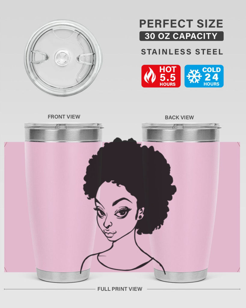 afro woman girl lady 68#- women-girls- Tumbler