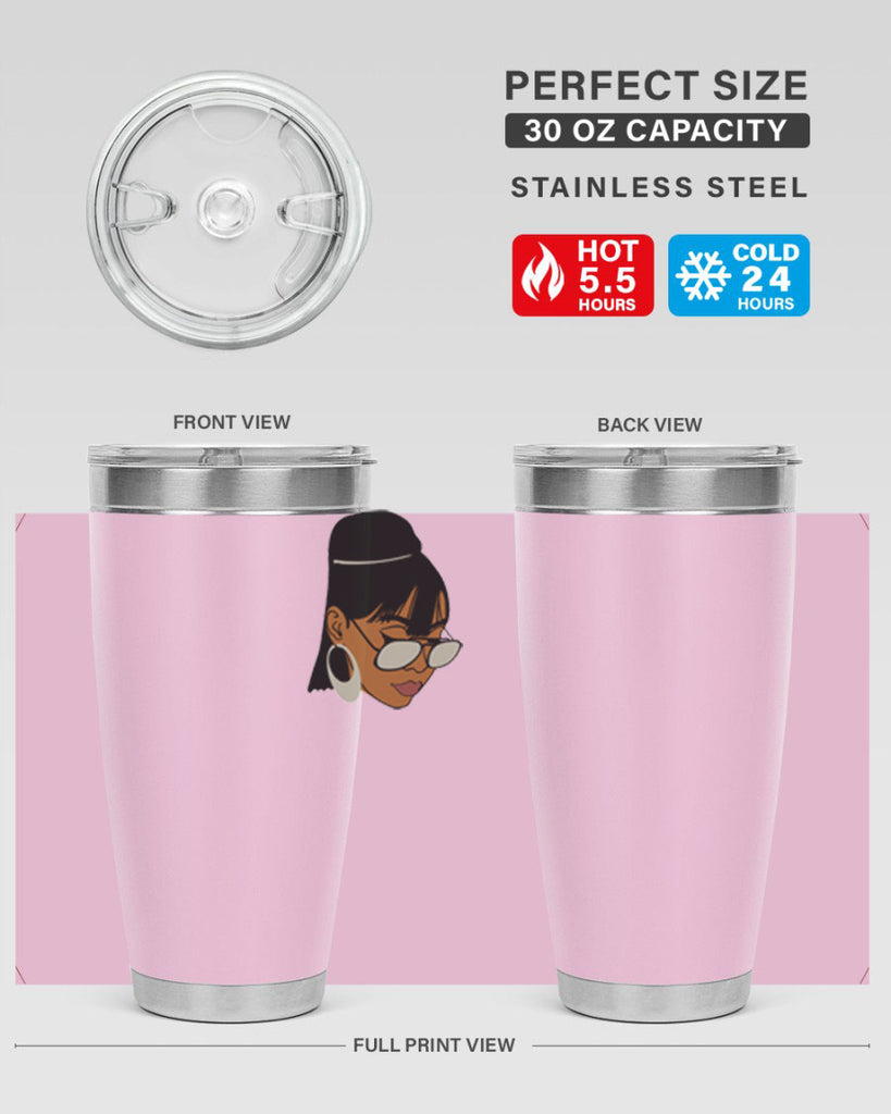 black afro 40#- women-girls- Tumbler