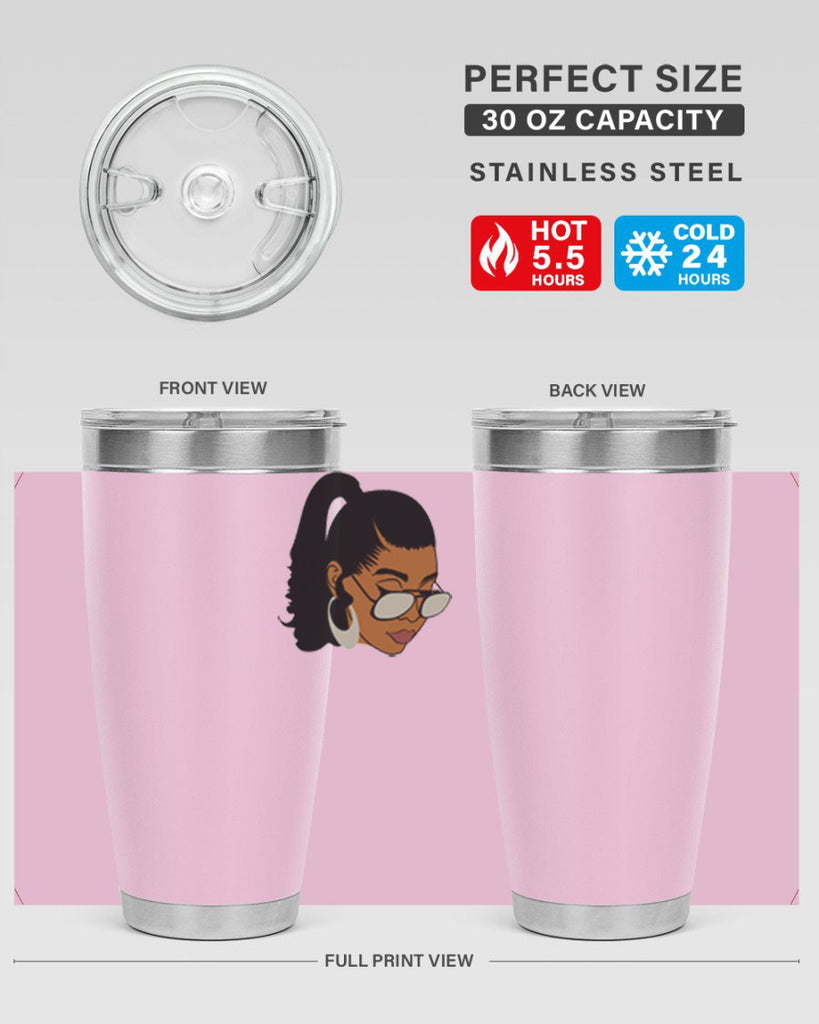 black afro 42#- women-girls- Tumbler