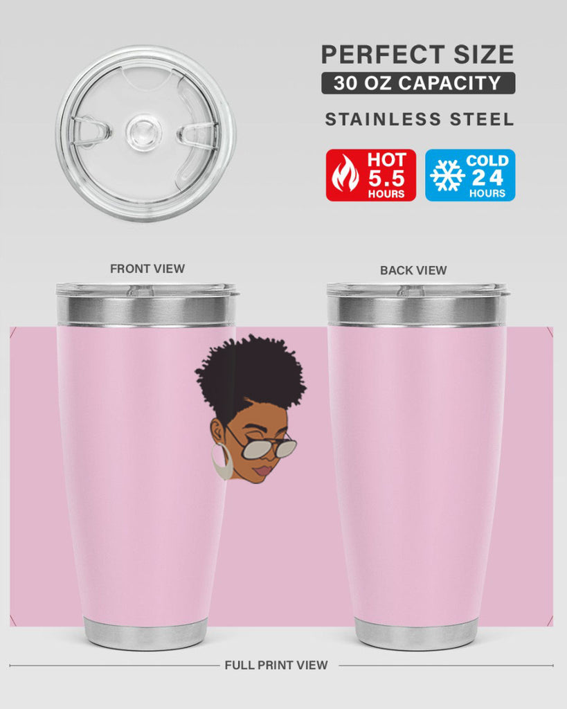 black afro 44#- women-girls- Tumbler