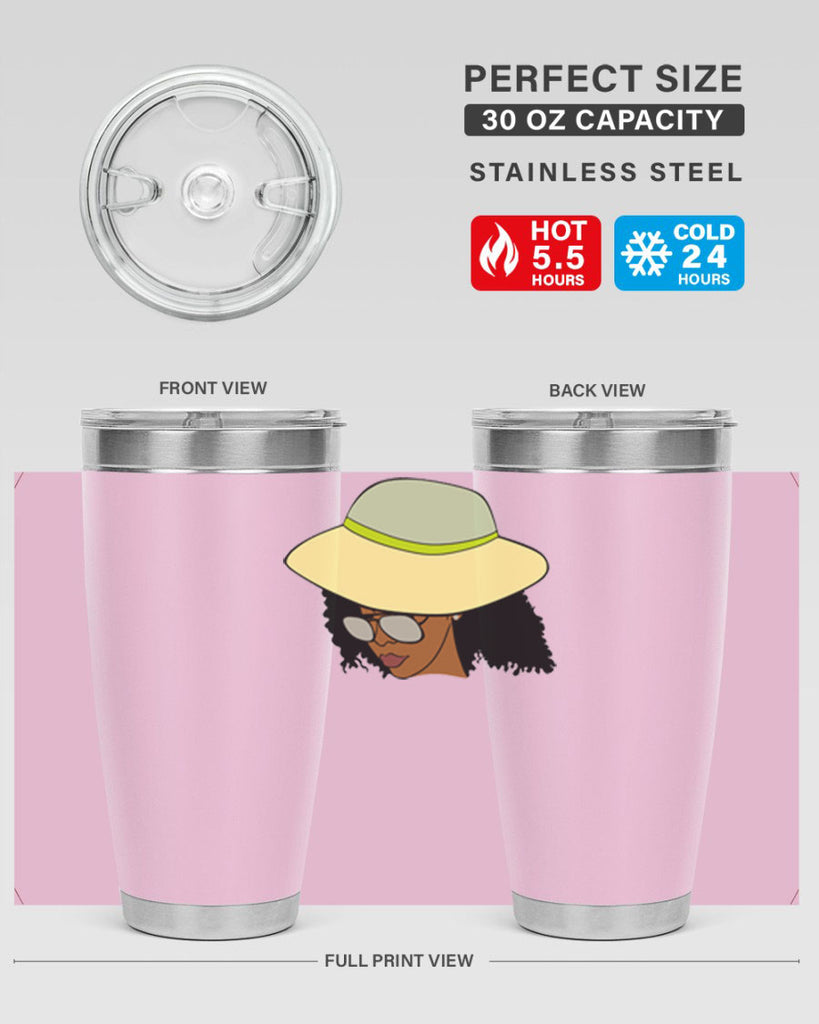 black afro 45#- women-girls- Tumbler