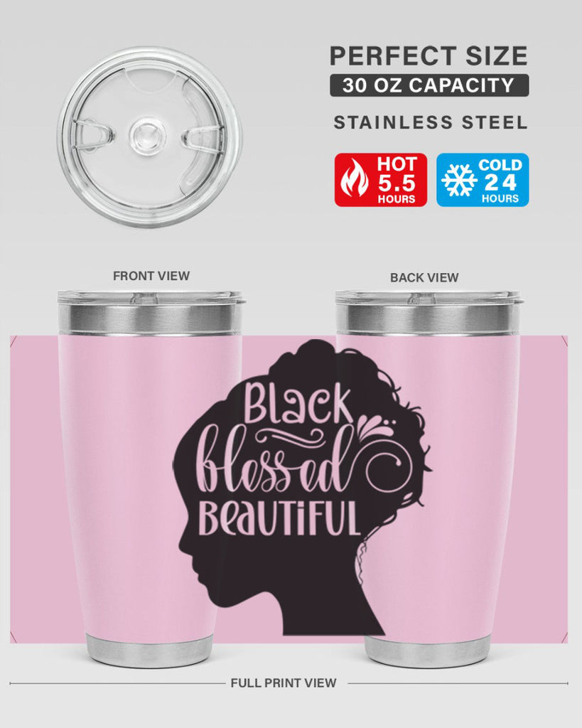 black blessed beautiful Style 62#- women-girls- Tumbler